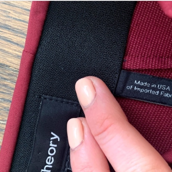 Theory Red Legging Style Pants - Picture 6 of 6